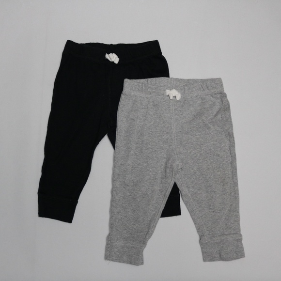 2-Piece Baby Infant Unisex Joggers Pants Bottom Bundle Set Lot Size 9M - Picture 3 of 5